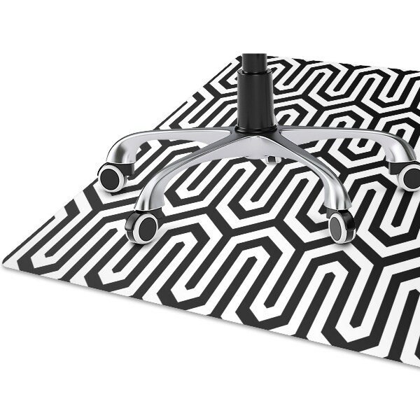 Tapis fauteuil bureau do biura Modèle géométrique