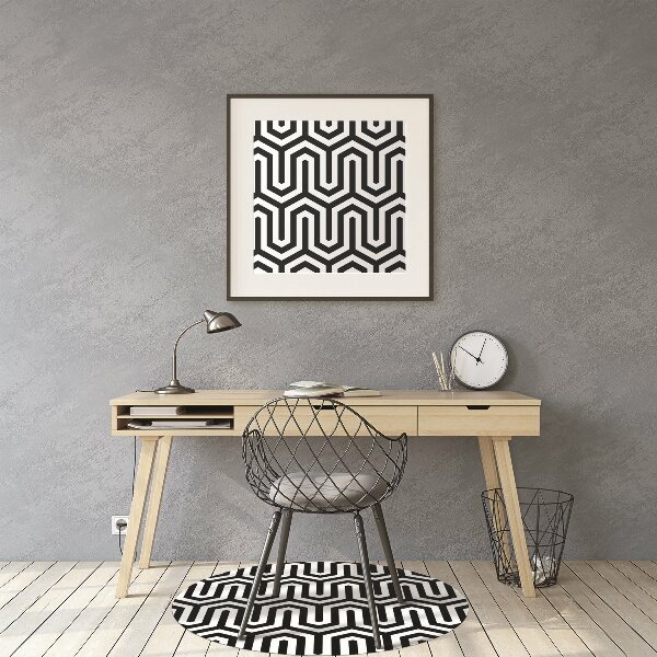 Tapis fauteuil bureau do biura Modèle géométrique