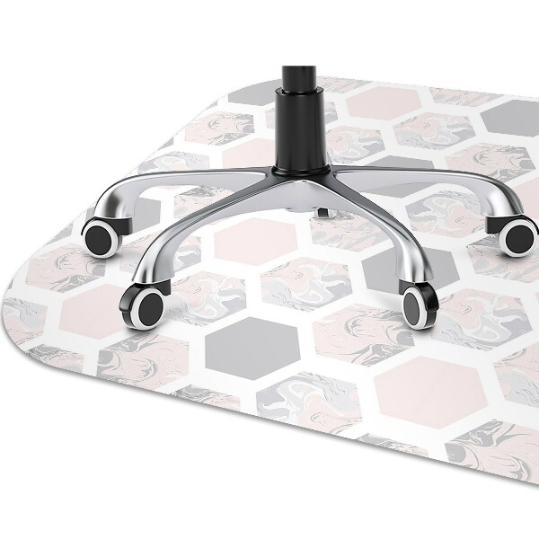 Tapis pour chaise de bureau Hexagone