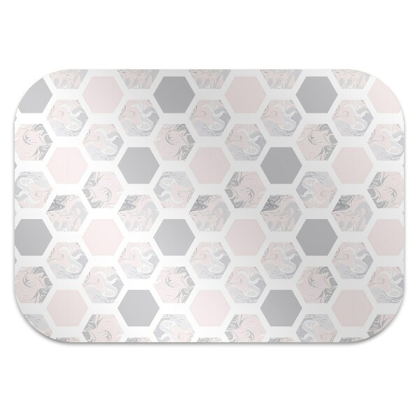 Tapis pour chaise de bureau Hexagone