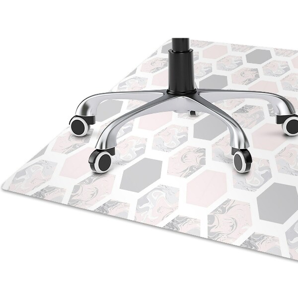 Tapis pour chaise de bureau Hexagone