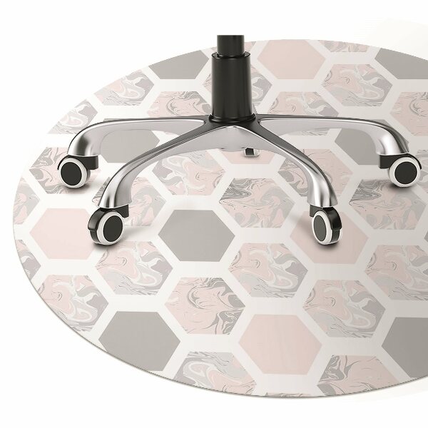 Tapis pour chaise de bureau Hexagone