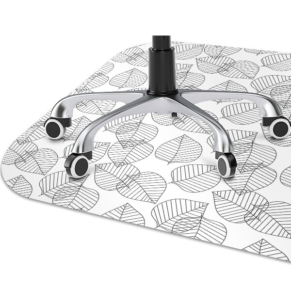Tapis bureau Modèle de feuilles