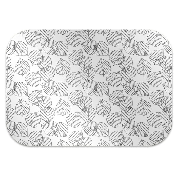 Tapis bureau Modèle de feuilles