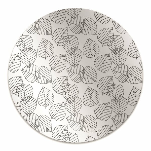 Tapis bureau Modèle de feuilles
