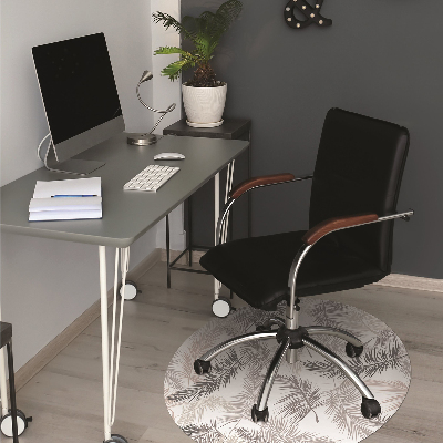 Tapis pour chaise de bureau Feuilles de palmier