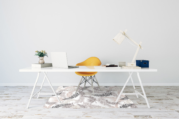 Tapis pour chaise de bureau Feuilles de palmier