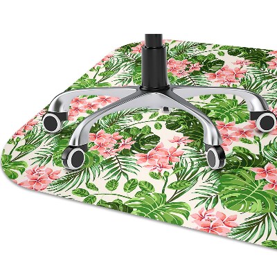 Tapis de chaise de bureau Hibiscus