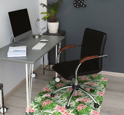 Tapis de chaise de bureau Hibiscus