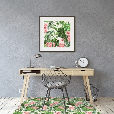 Tapis de chaise de bureau Hibiscus