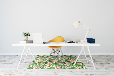 Tapis de chaise de bureau Hibiscus