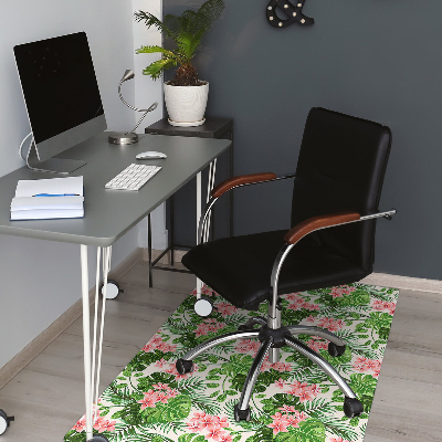 Tapis de chaise de bureau Hibiscus