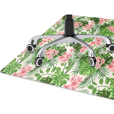 Tapis de chaise de bureau Hibiscus