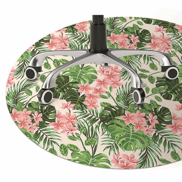 Tapis de chaise de bureau Hibiscus