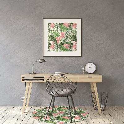 Tapis de chaise de bureau Hibiscus