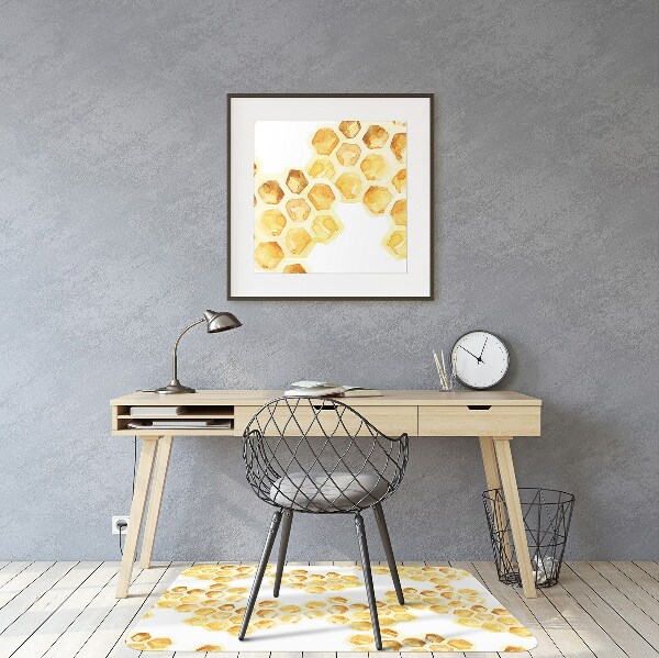Tapis bureau Nid d'abeilles