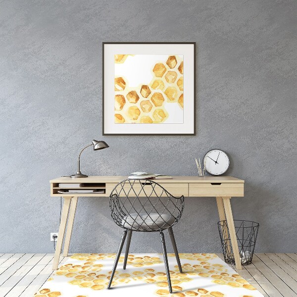 Tapis bureau Nid d'abeilles