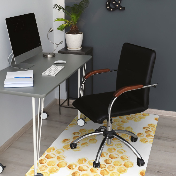 Tapis bureau Nid d'abeilles
