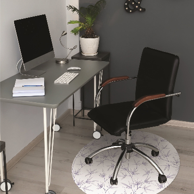 Tapis de chaise de bureau Feuille