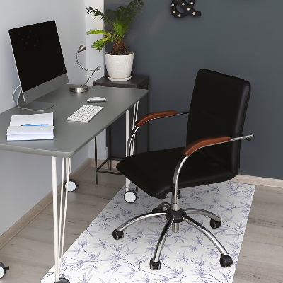 Tapis de chaise de bureau Feuille