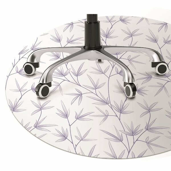 Tapis de chaise de bureau Feuille