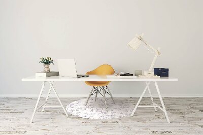 Tapis de chaise de bureau Feuille