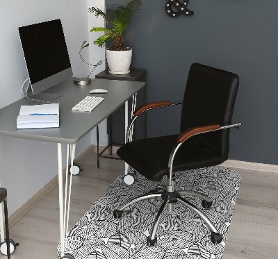 Tapis de chaise de bureau Modèle tropical