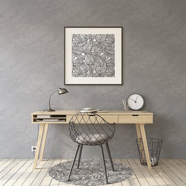 Tapis de chaise de bureau Modèle tropical