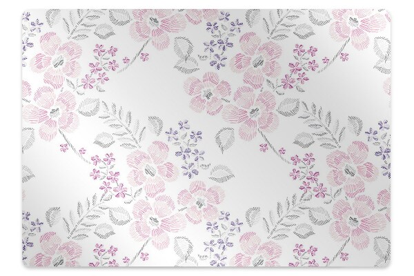 Tapis bureau Motif floral