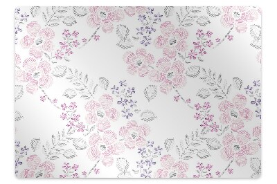 Tapis bureau Motif floral