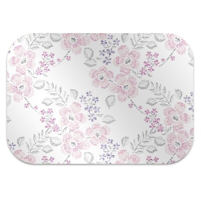 Tapis bureau Motif floral