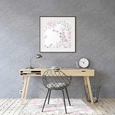 Tapis bureau Motif floral