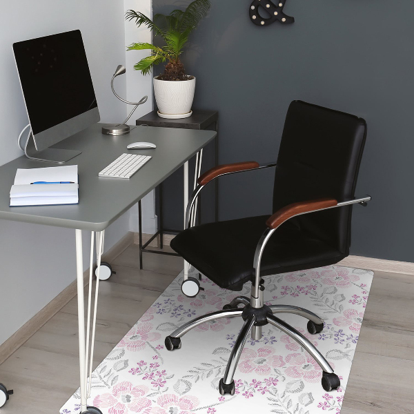 Tapis bureau Motif floral