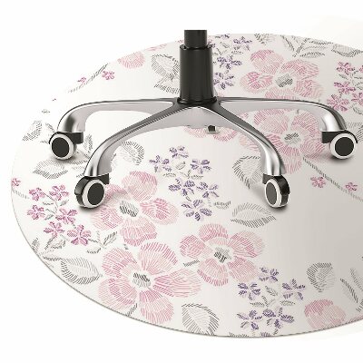 Tapis bureau Motif floral