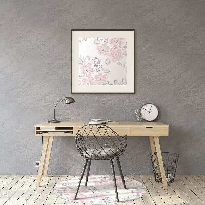 Tapis bureau Motif floral