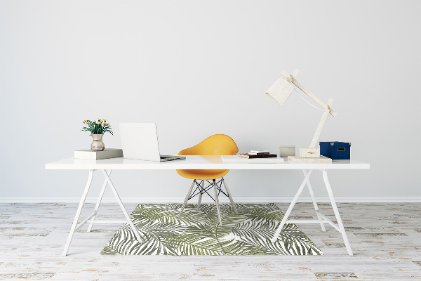 Tapis fauteuil bureau do biura Feuilles exotiques