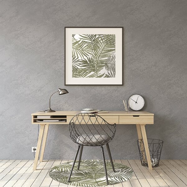 Tapis fauteuil bureau do biura Feuilles exotiques