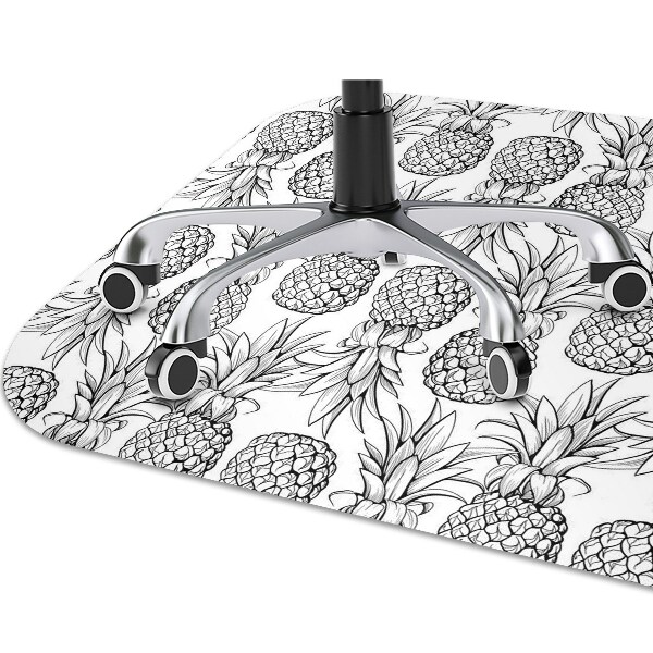Tapis de chaise de bureau Ananas