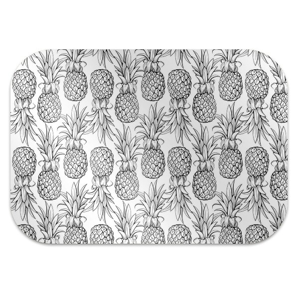 Tapis de chaise de bureau Ananas
