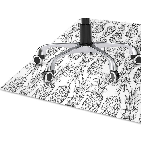 Tapis de chaise de bureau Ananas