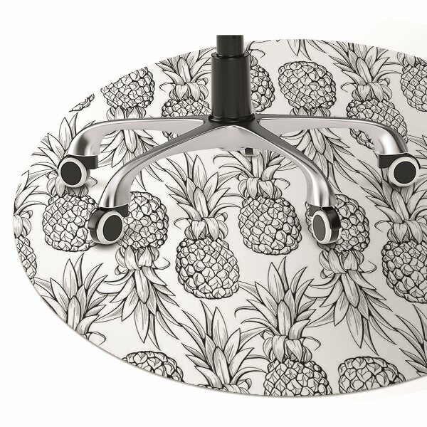 Tapis de chaise de bureau Ananas