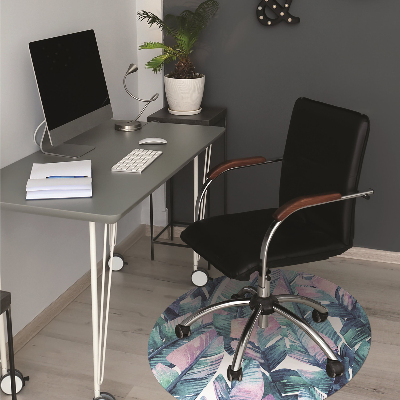 Tapis pour chaise de bureau Feuilles d'arc-en-ciel