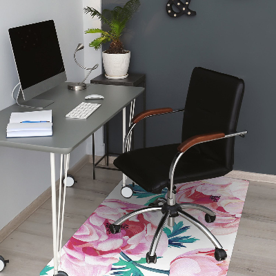 Tapis pour chaise de bureau Fleur de graines de pavot