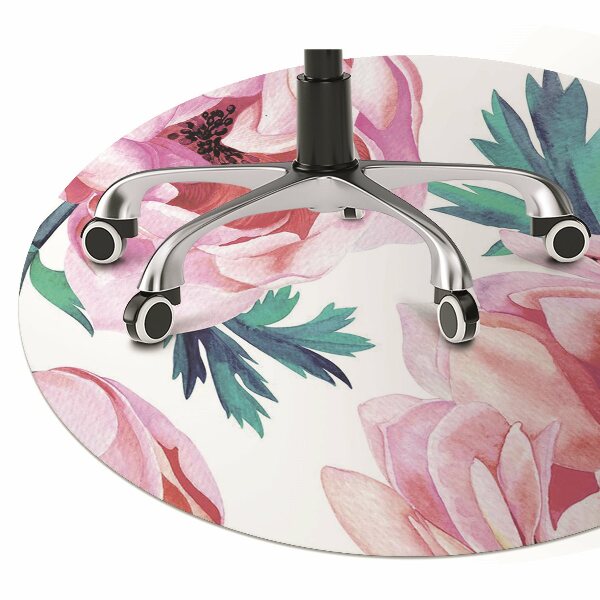Tapis pour chaise de bureau Fleur de graines de pavot