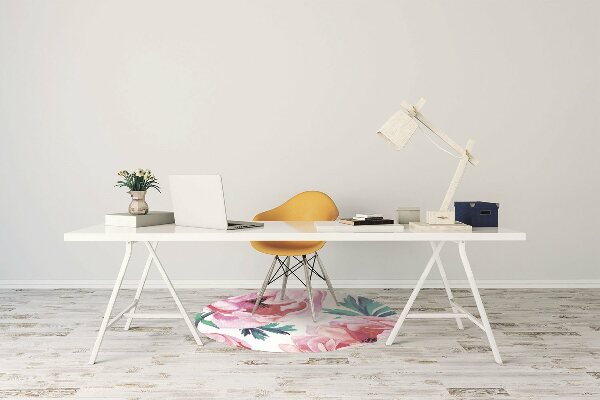 Tapis pour chaise de bureau Fleur de graines de pavot