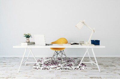 Tapis de chaise de bureau Des roses