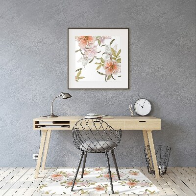 Tapis de chaise de bureau Fleurs de printemps