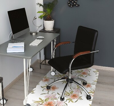 Tapis de chaise de bureau Fleurs de printemps