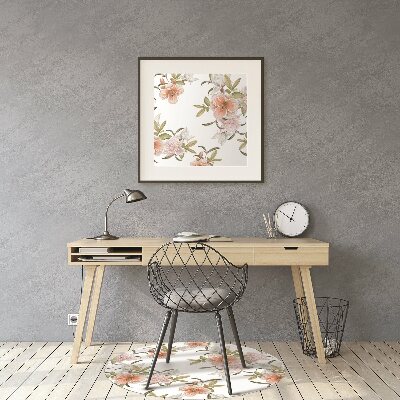 Tapis de chaise de bureau Fleurs de printemps