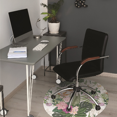 Tapis fauteuil bureau do biura Fleurs exotiques